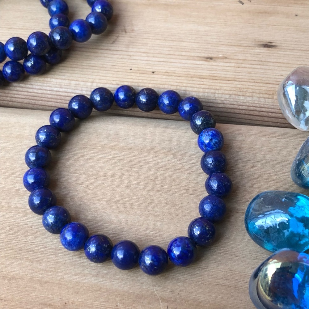 🆕 ONE LEFT Lapis lazuli Mala bracelet - Picture 6 of 8